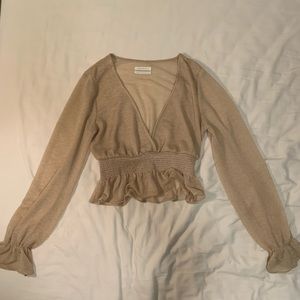 Golden Urban Outfitters top